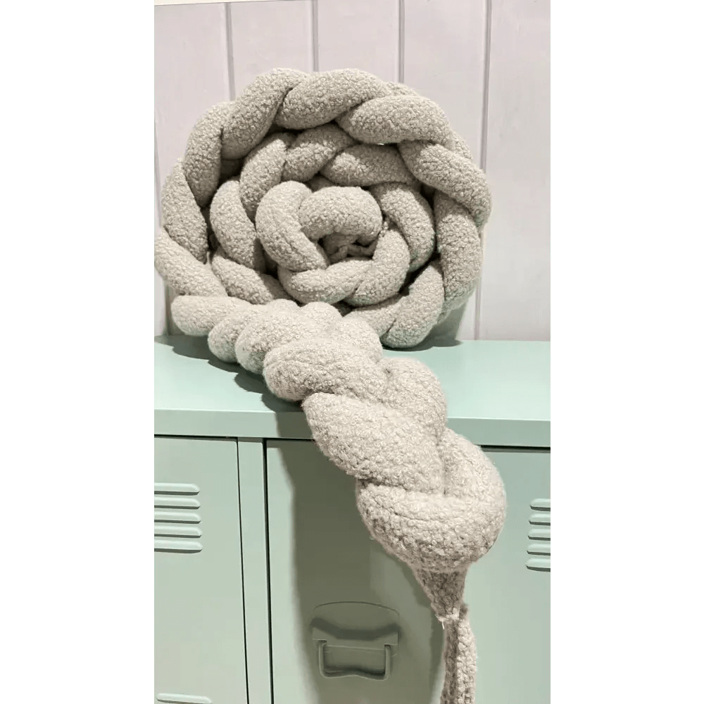 Trenza Protector de Cuna 200cm BOUCLE STONE - MINIPIU