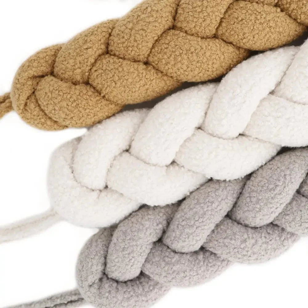 Trenza Protector de Cuna 200cm BOUCLE STONE - MINIPIU