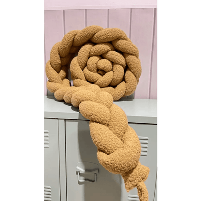 Trenza Protector de Cuna 200cm BOUCLE TOFFEE - MINIPIU