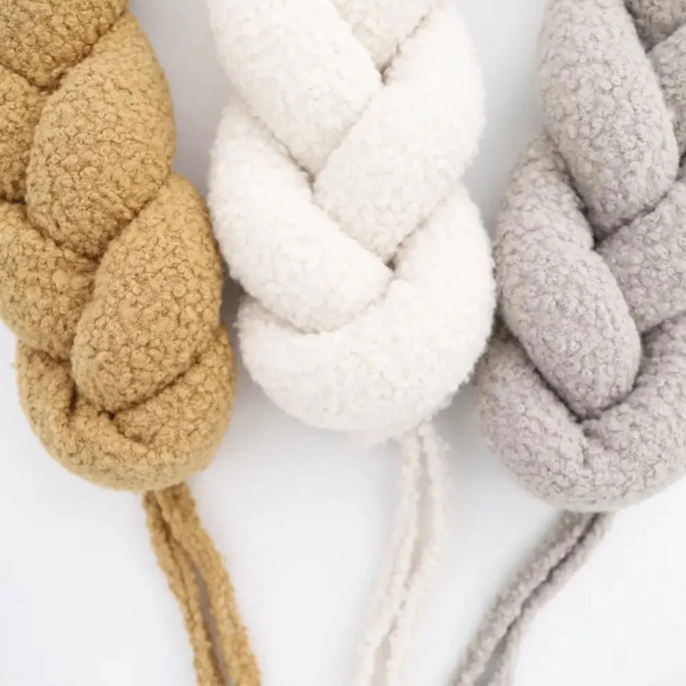 Trenza Protector de Cuna 200cm BOUCLE TOFFEE - MINIPIU