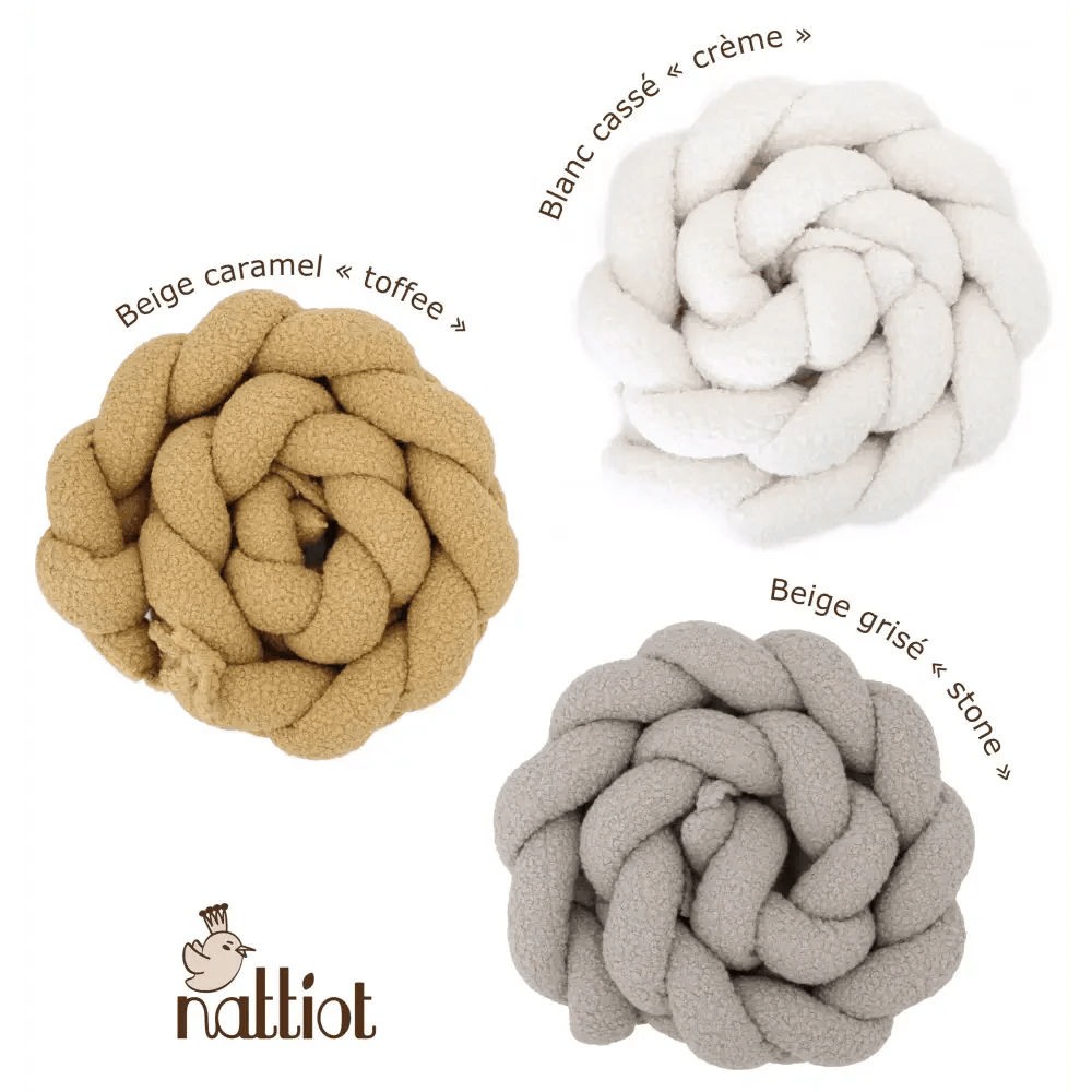 Trenza Protector de Cuna 200cm BOUCLE TOFFEE - MINIPIU