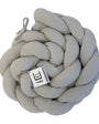 Trenza Cuna Gris Algodón 210cm - Protector de Cuna Suave y Seguro - MINIPIU