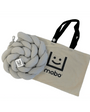 Trenza Cuna Gris Algodón 210cm - Protector de Cuna Suave y Seguro - MINIPIU