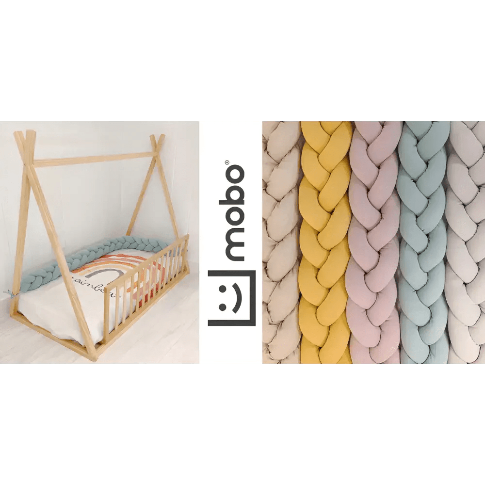 Trenza Protector de Cuna 210cm MENTA - MINIPIU