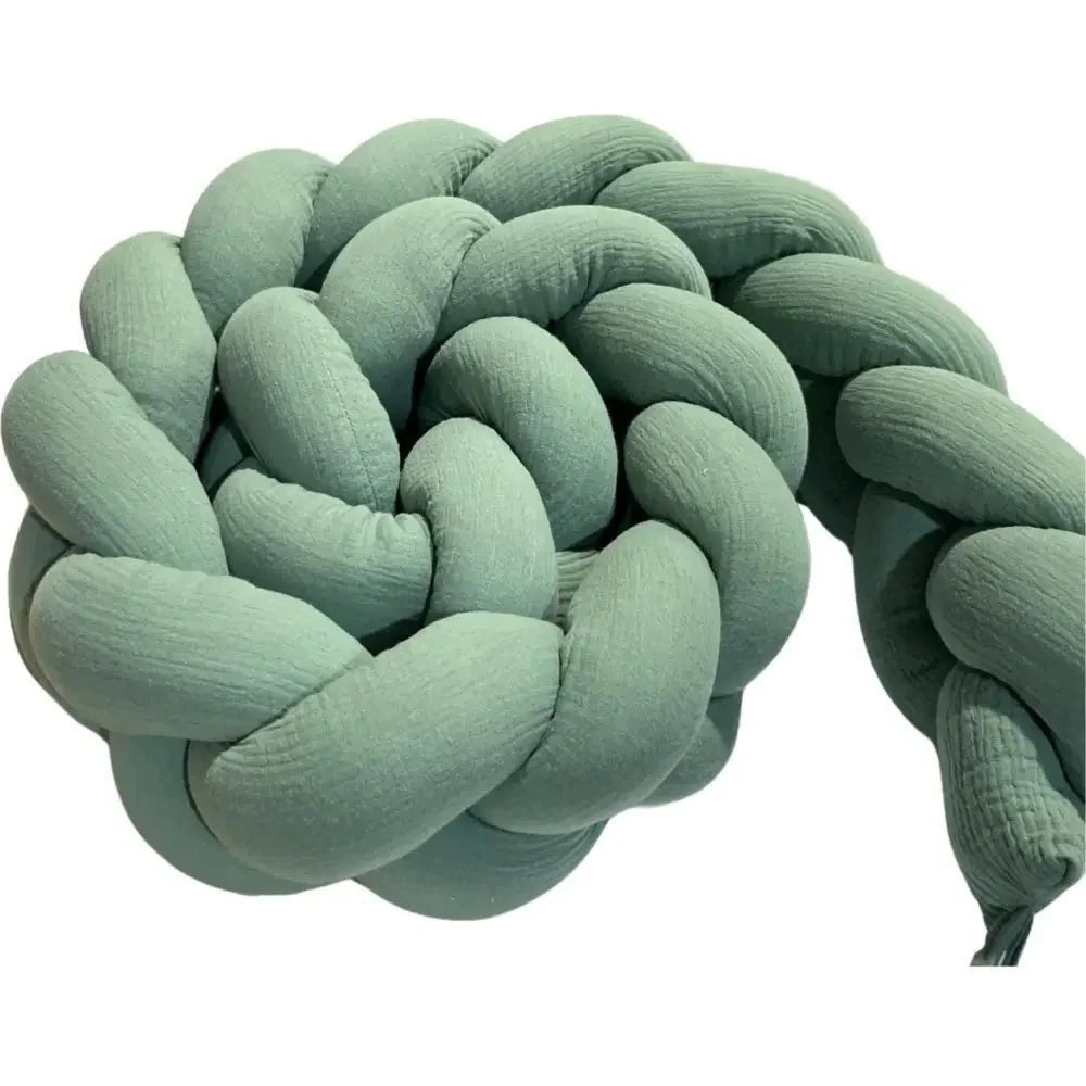 Trenza Protector de Cuna 210cm MUSGO Muselina - MINIPIU