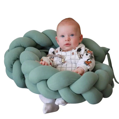 Trenza Protector de Cuna 210cm MUSGO Muselina - MINIPIU