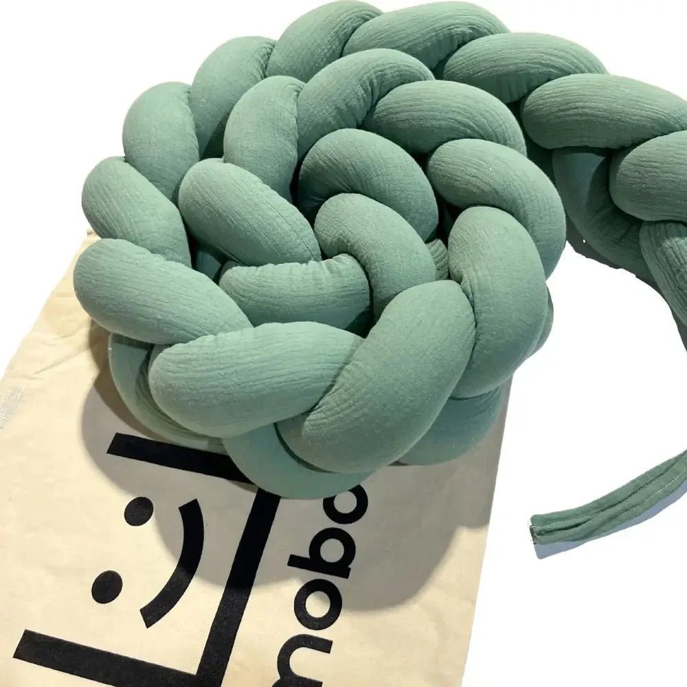 Trenza Protector de Cuna 210cm MUSGO Muselina - MINIPIU