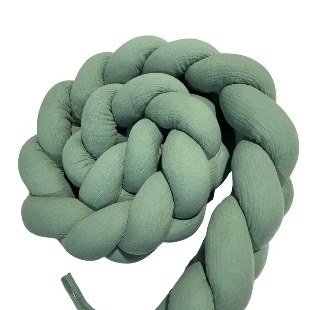Trenza Protector de Cuna 210cm MUSGO Muselina - MINIPIU