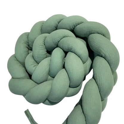 Trenza Protector de Cuna 210cm MUSGO Muselina - MINIPIU