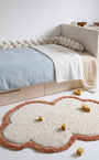 Trenza Protectora de Cuna y cama 200cm BOUCLE BLANCO - MINIPIU