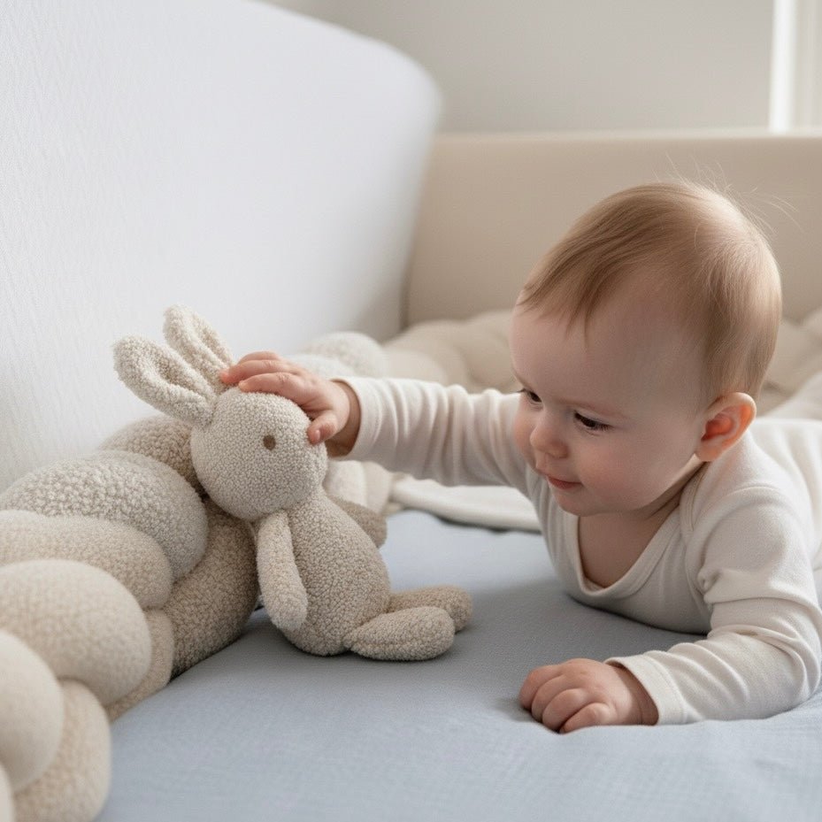 Trenza Protectora de Cuna y cama 200cm BOUCLE BLANCO - MINIPIU