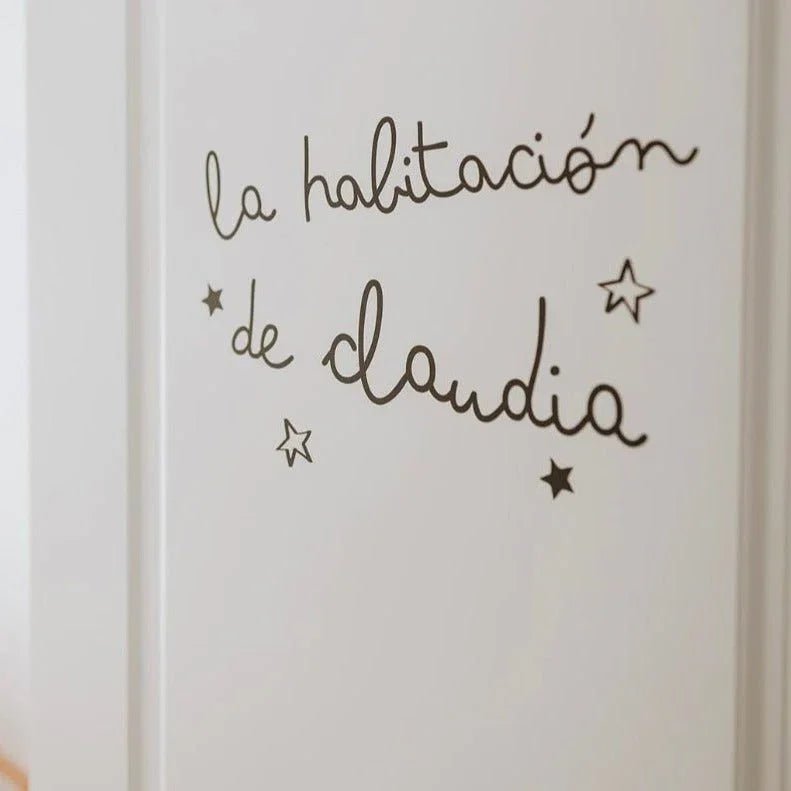 Vinilo Personalizado "La habitación de..." - MINIPIU