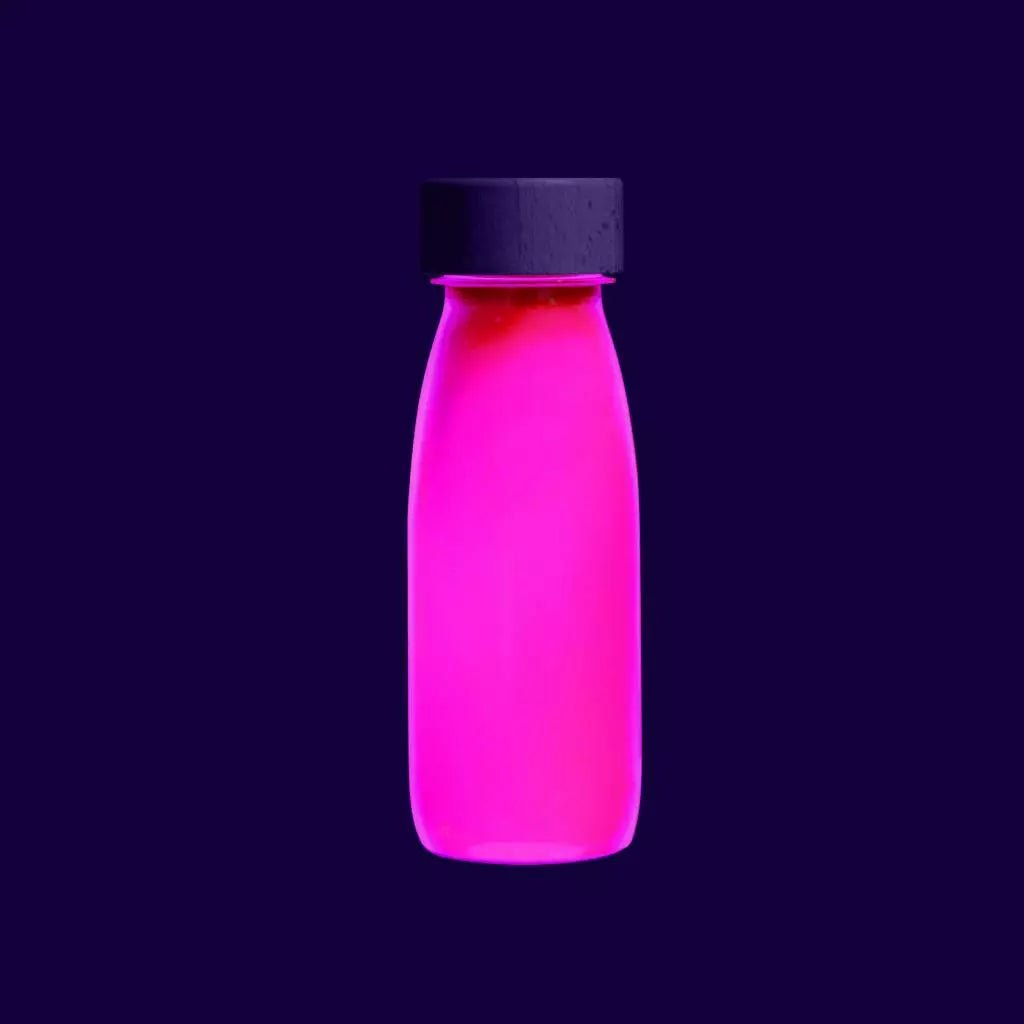 Botellas sensoriales FLOAT FLUO. Brillo en la oscuridad. - MINIPIU