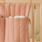 Bamboo crib organizer Powder pink