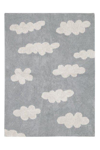 Waschbarer Teppich „Wolken“.