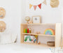 Estantería montessori de madera maciza de 3 estantes - MINIPIU