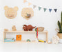 Estantería montessori de madera maciza de 2 estantes - MINIPIU
